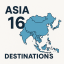 Picture of Asia 16 Destinations-Unlimited-2G30Days
